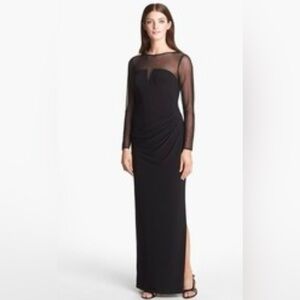 Ralph Lauren mesh gown. Comes with side gathering for flattering look. I…